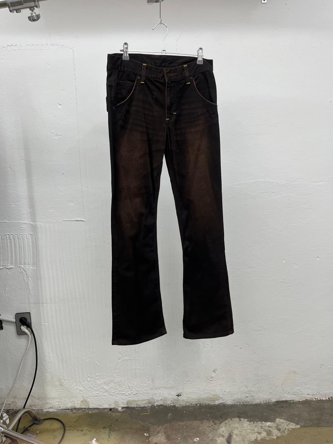 31) LEE CINCH BACK BROWN BOOT CUT PANTS 상품이미지1