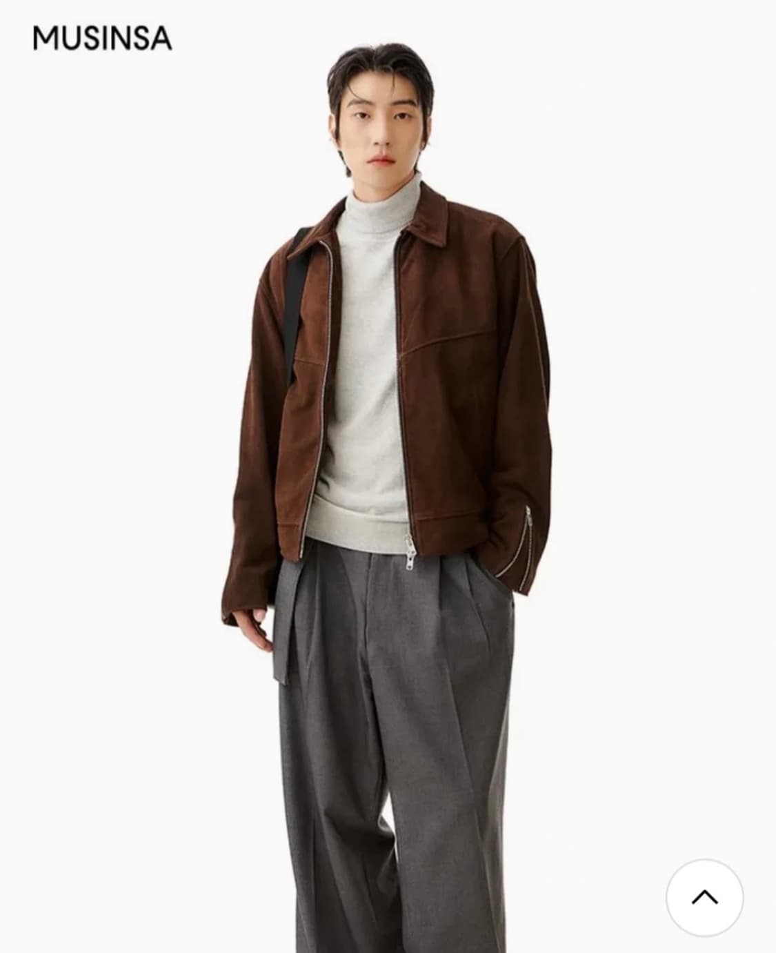 앤드로스 브라운 스웨이드 자켓 상품이미지5