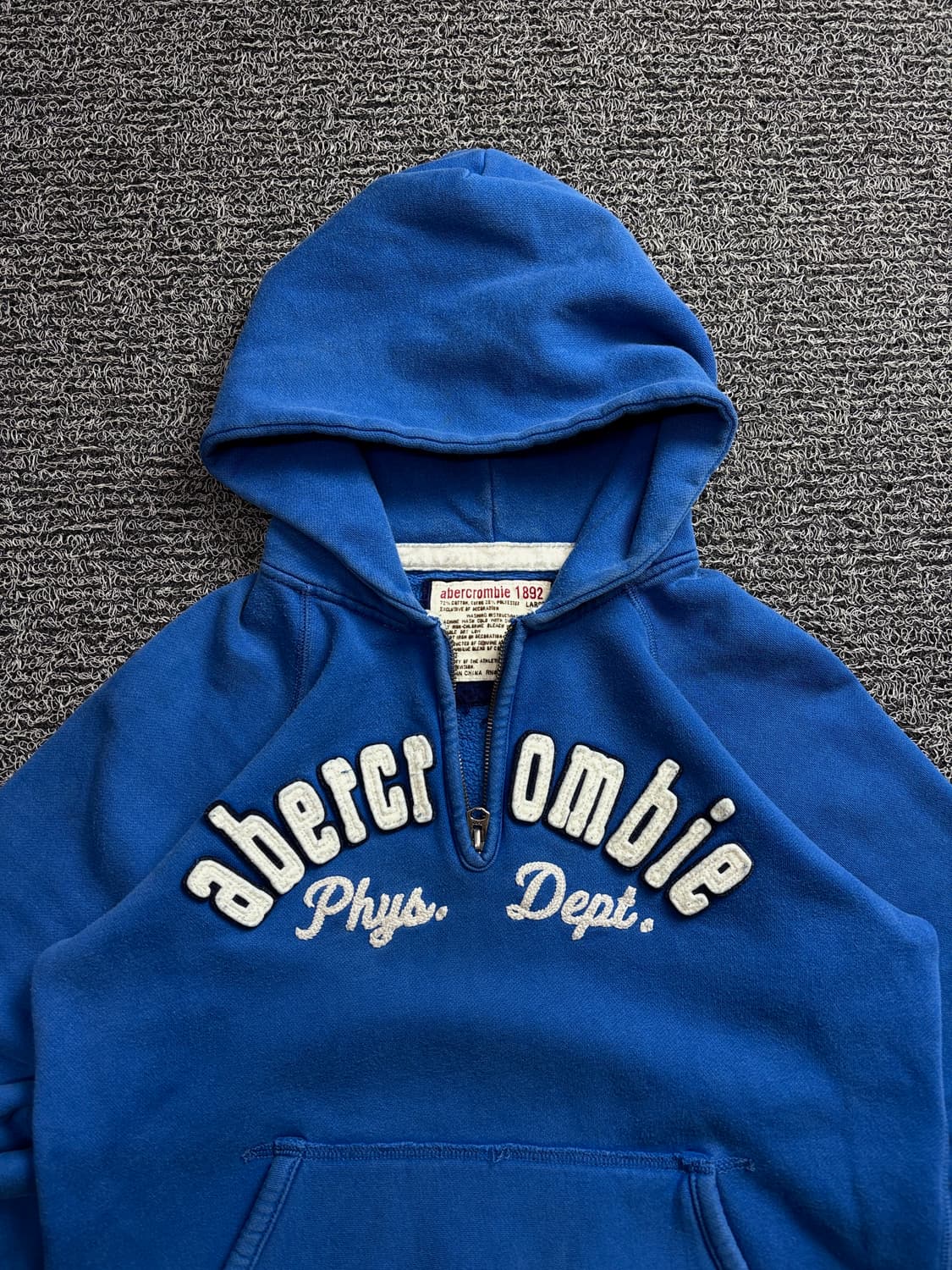 00s 아베크롬비 Y2K 빅로고 스웻 하프 후디집업 2580 상품이미지1