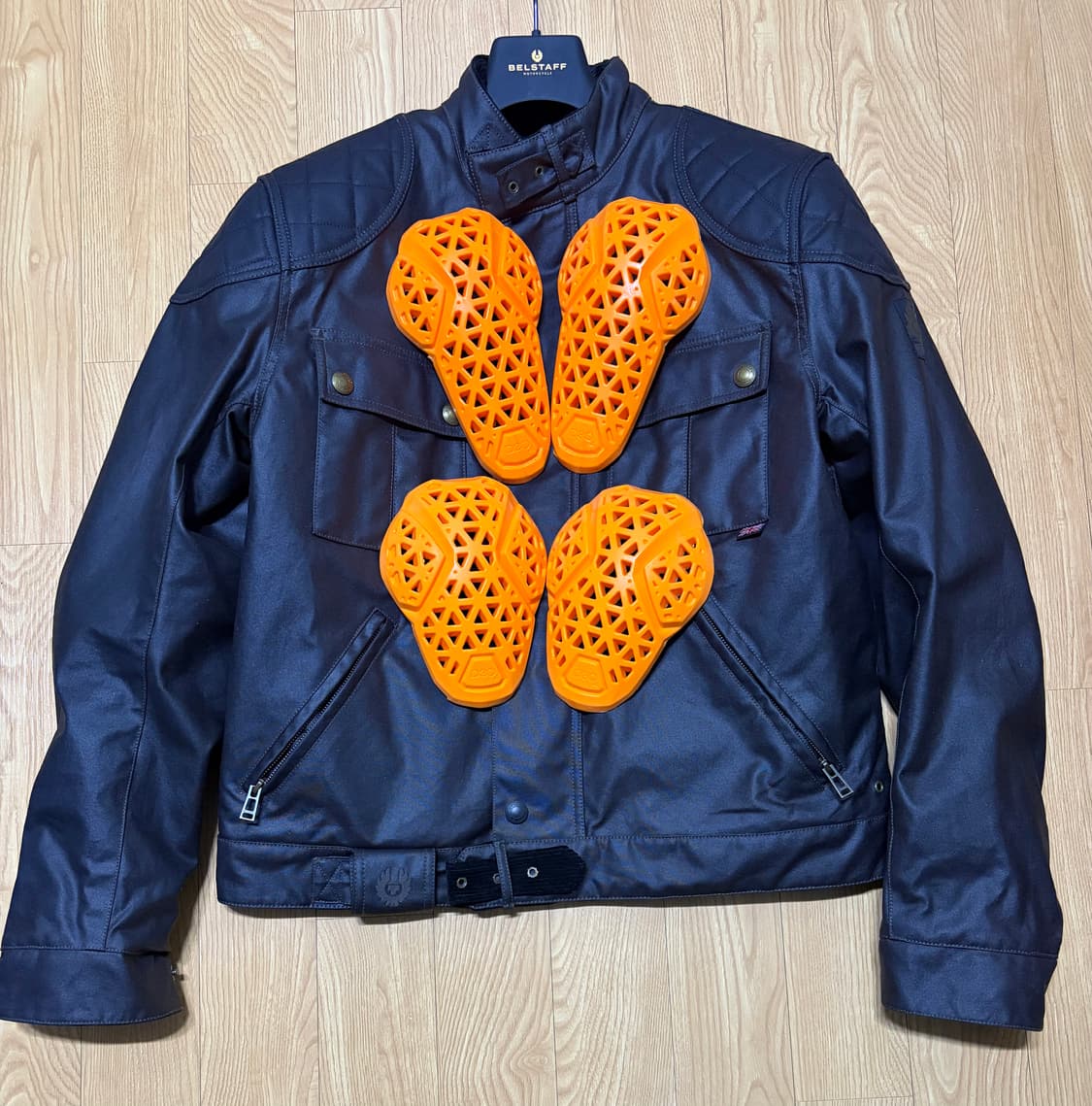 벨스타프 브룩랜즈 10oz 왁스 모터사이클자켓 XL 상품이미지2