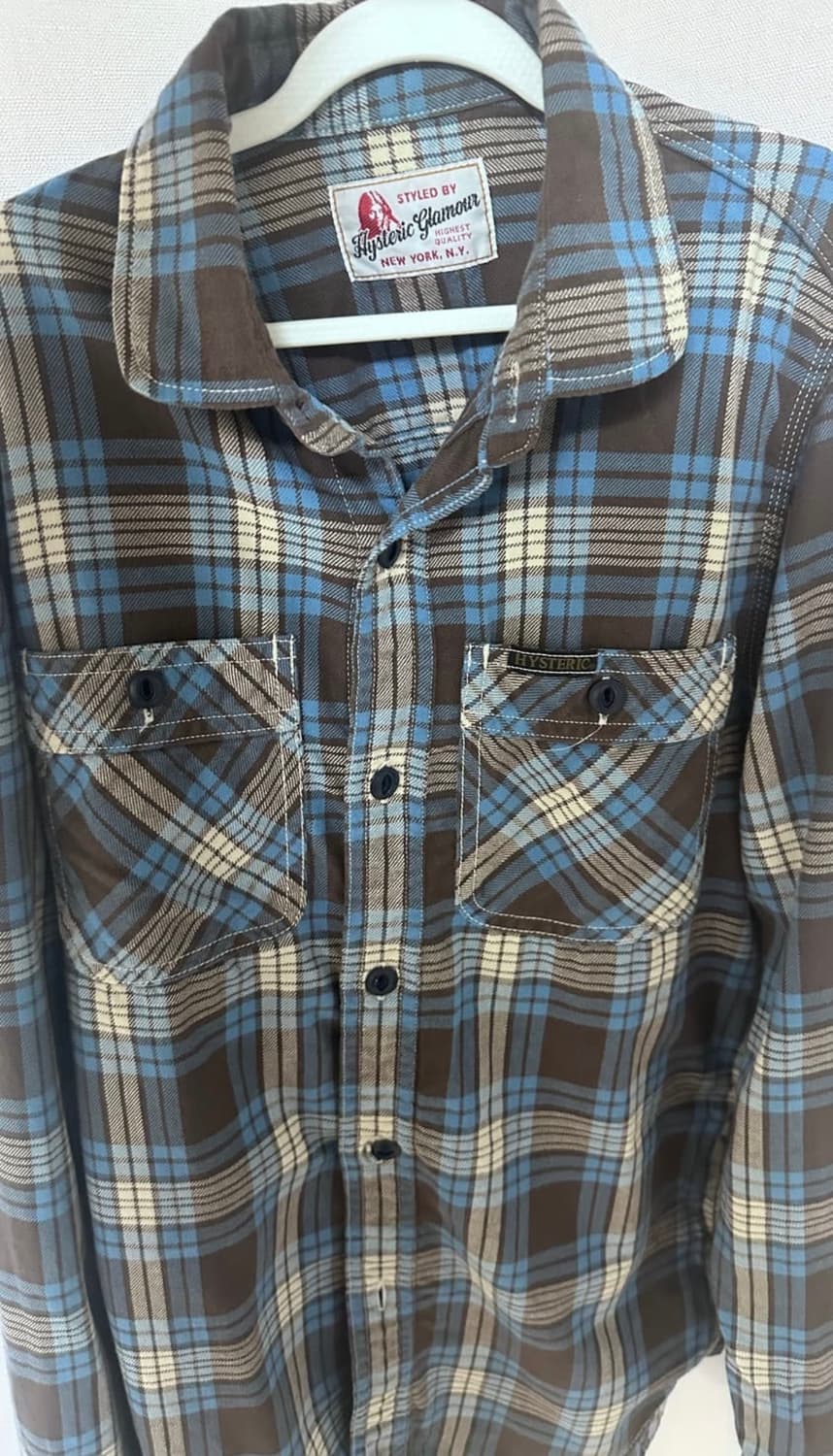 히스테릭 글레머 빈티지 체크셔츠 상품이미지1