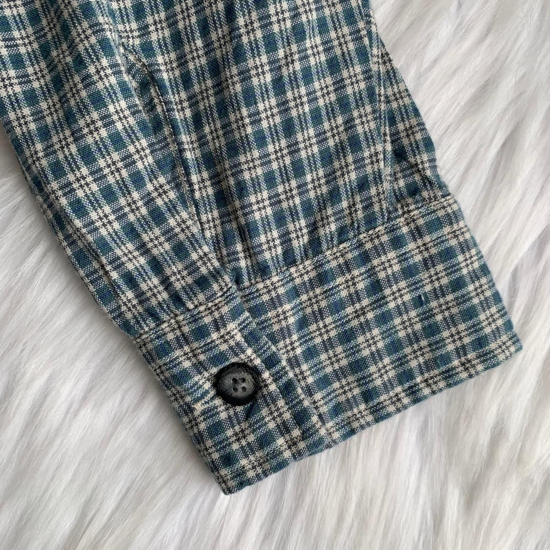 일본 빈티지 BEAR 아웃포켓 체크 셔츠 점퍼1924 상품이미지7