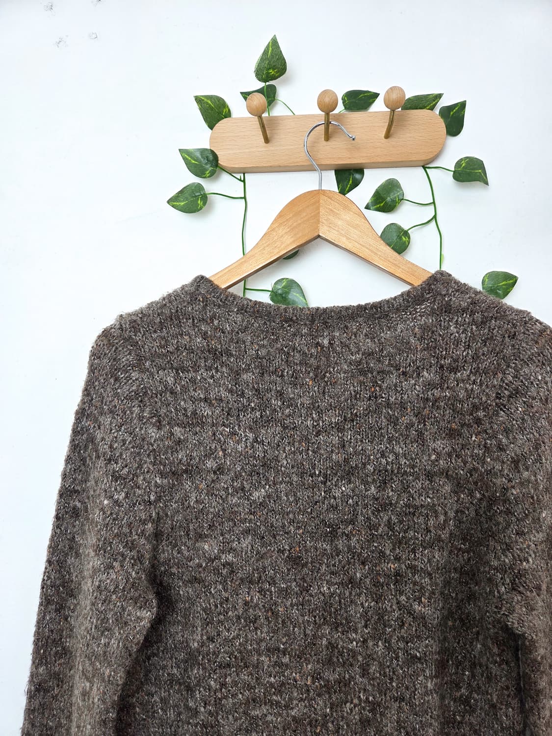 earth music 초코 보카시 니트 원피스 상품이미지5