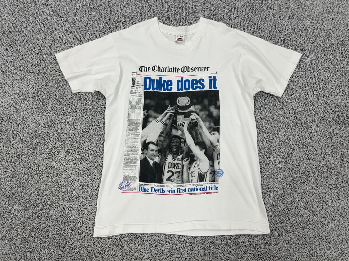 1991 Duke 코치 90s 반팔티셔츠 상품이미지1