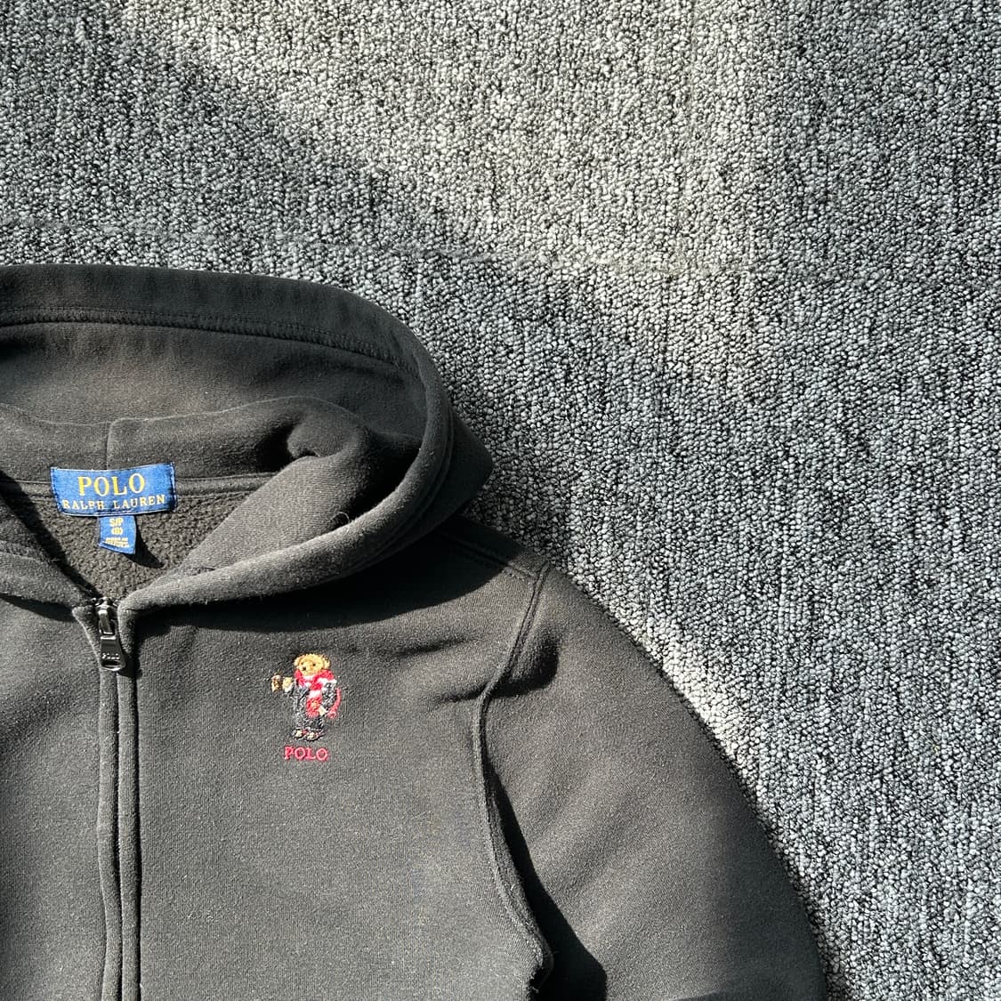 폴로 랄프로렌 베어 기모 후드집업 상품이미지2