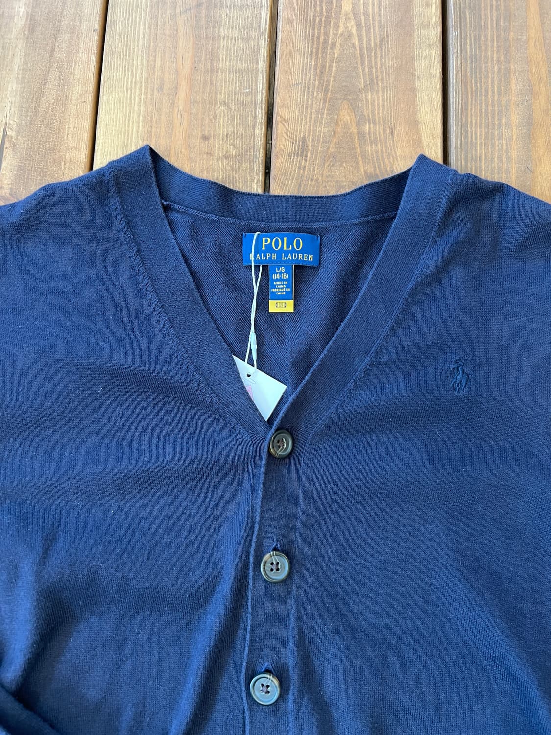 폴로 네이비 니트 카디건 상품이미지7