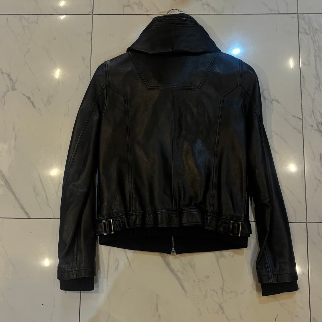 ARTICO MILANO LAMB SKIN 하이넥 양가죽 자켓 빈티지 상품이미지2