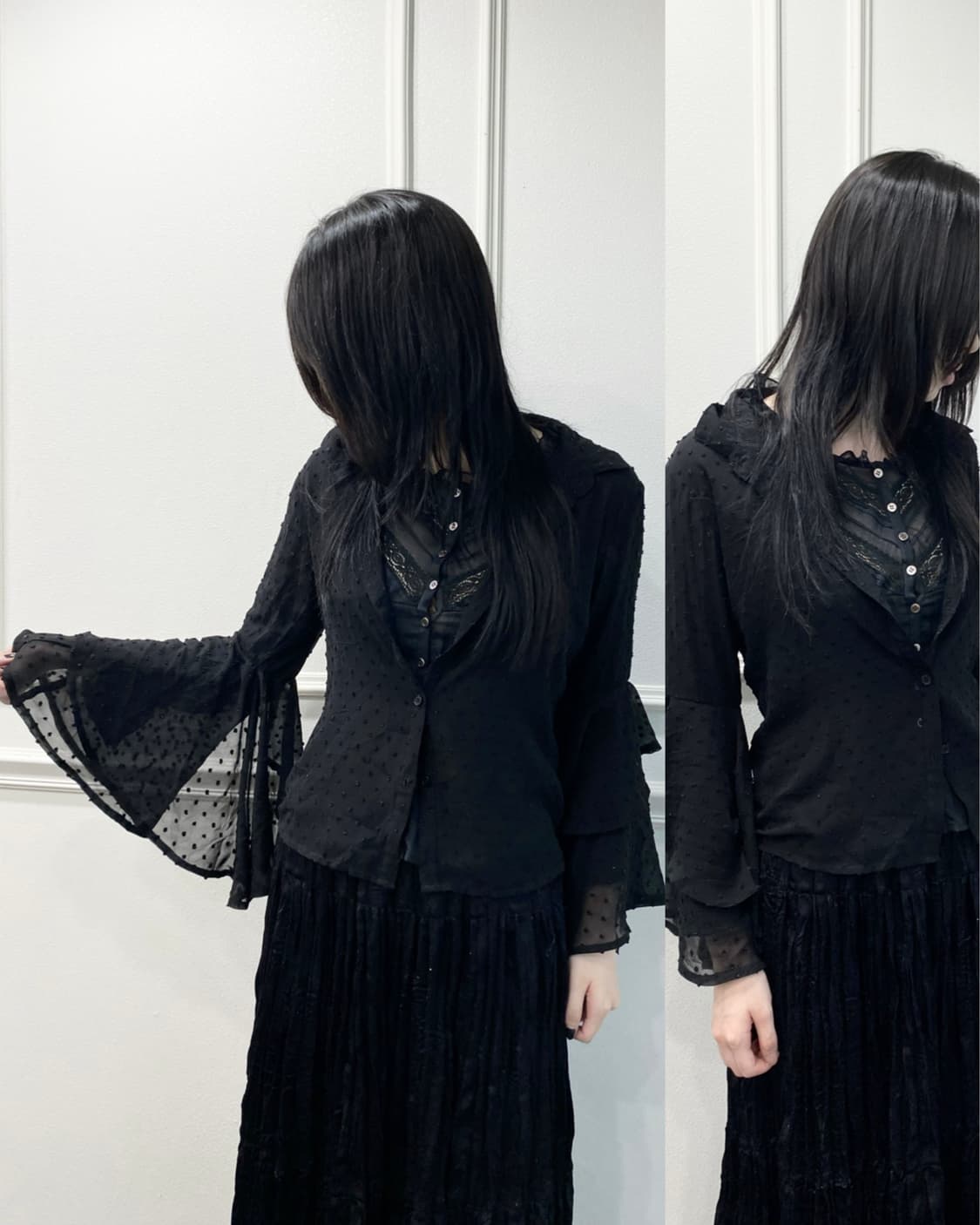 [RESEXY]2000s Goth&Gothic Frill Detail S 상품이미지1