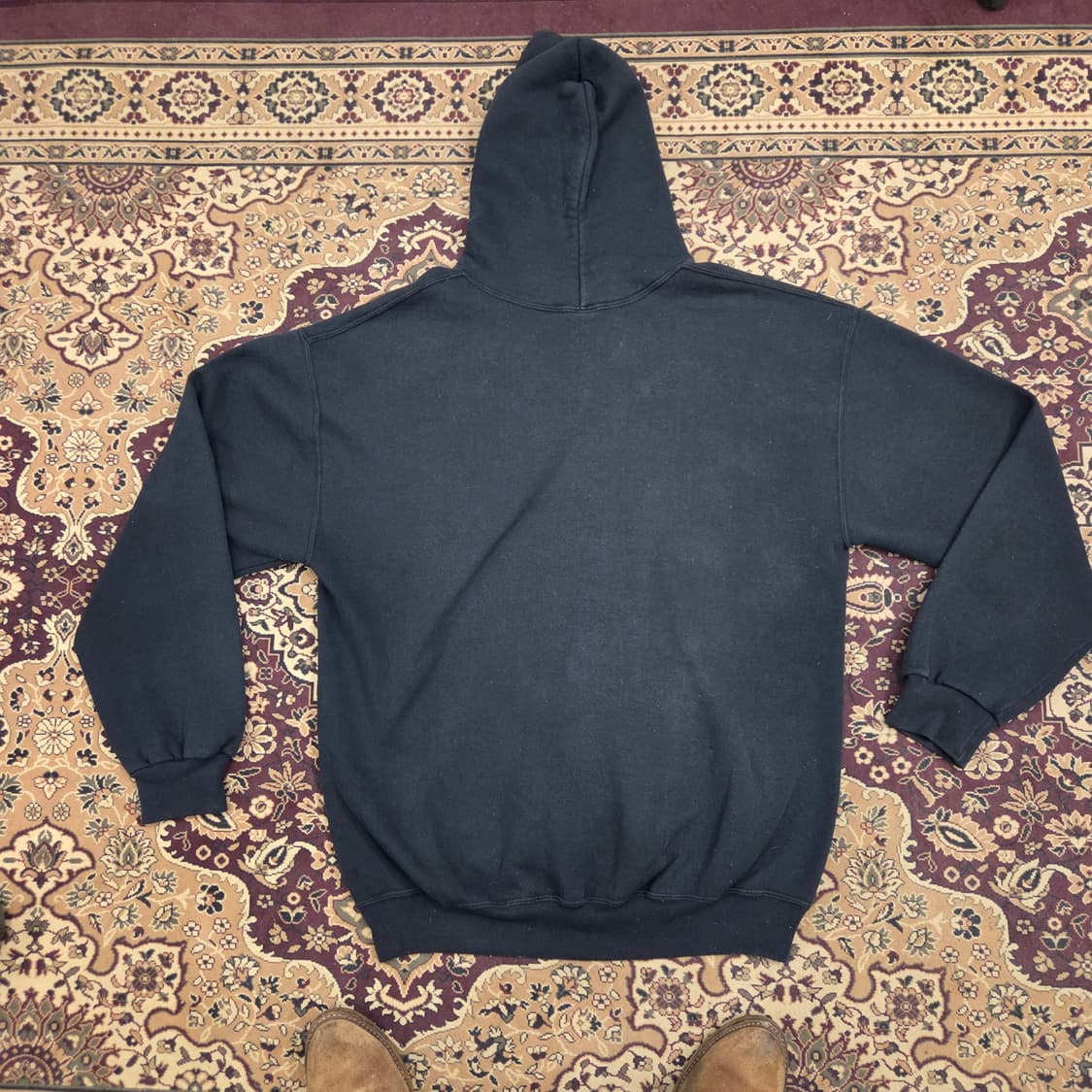 90s 빈티지 러셀 후드 블랙 XLT 상품이미지2