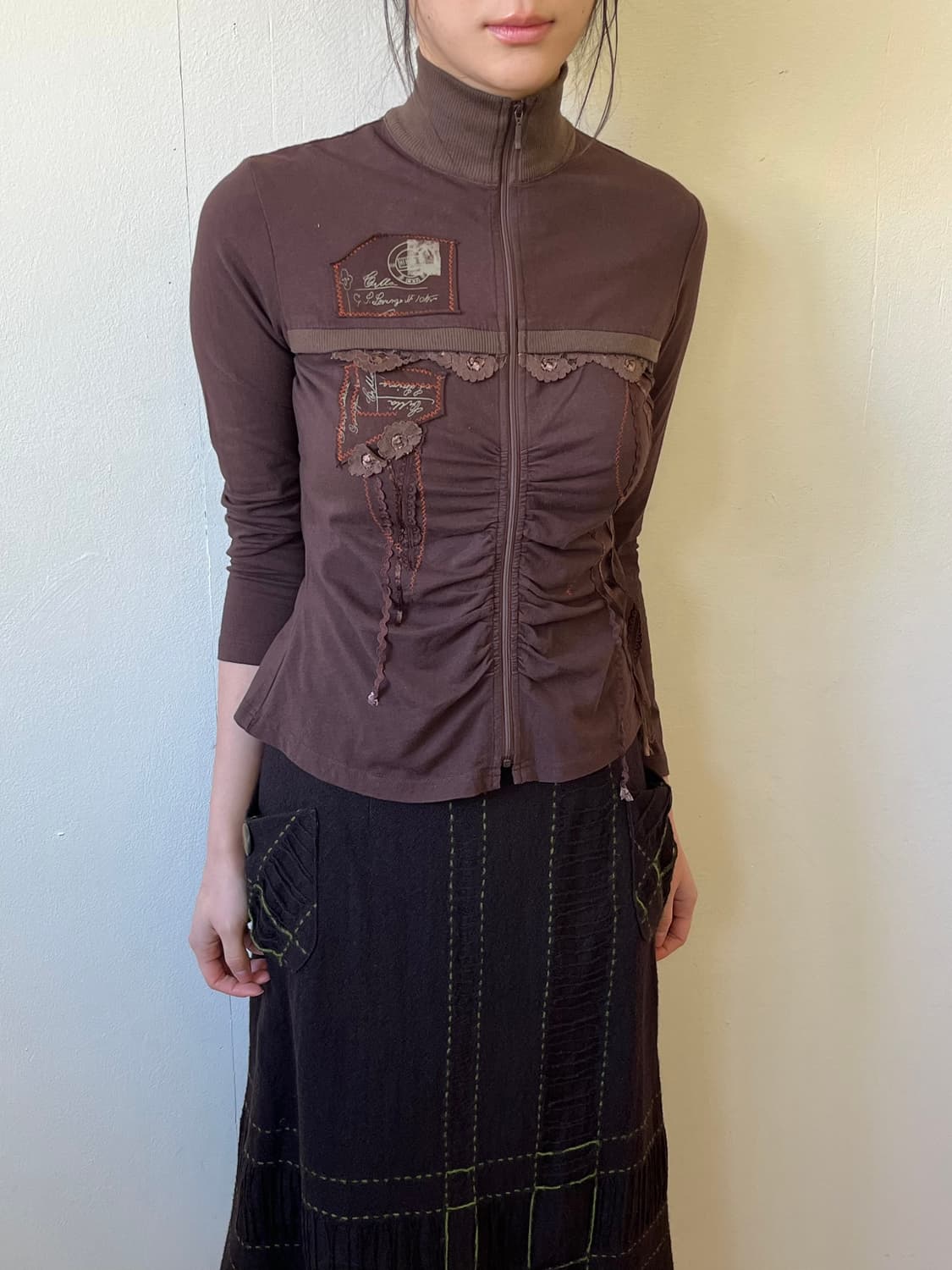 M.A. 플라워 프릴 집업 상품이미지4