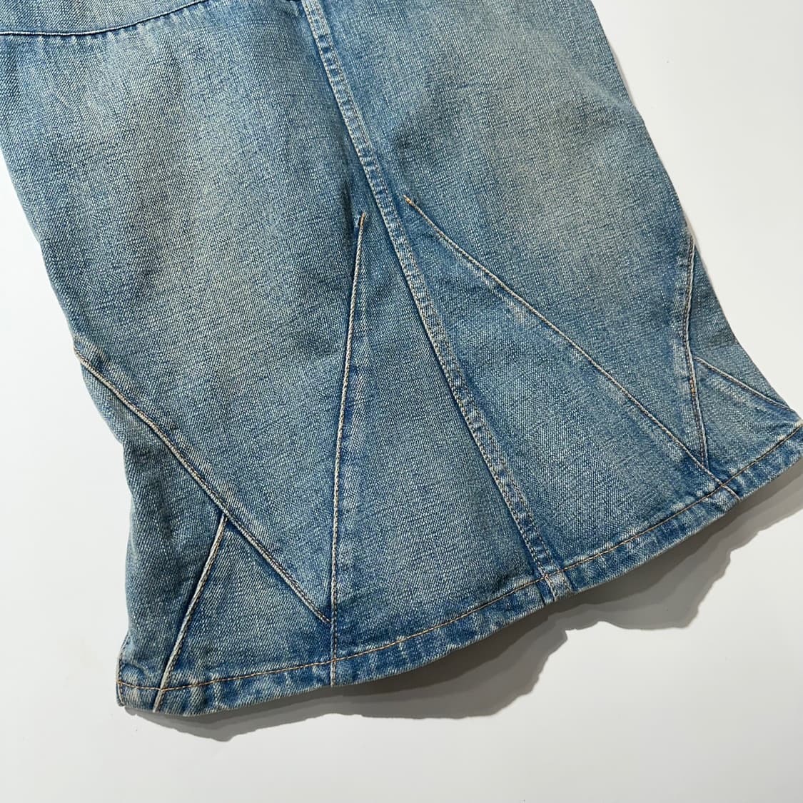 준야 와타나베 꼼데가르송 데님 플레이트 머메이드 스커트 상품이미지7