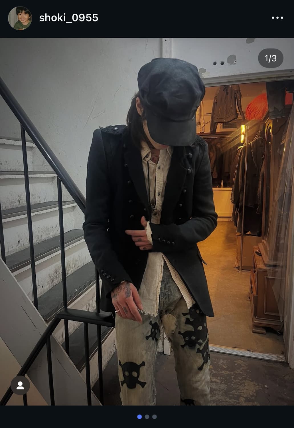 LGB Crazy Wolf Skull Patch Jeans 상품이미지4