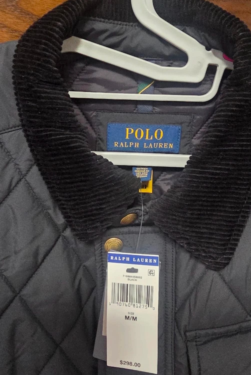 [M] 25 폴로 랄프로렌 발수퀼팅자켓 블랙 상품이미지2