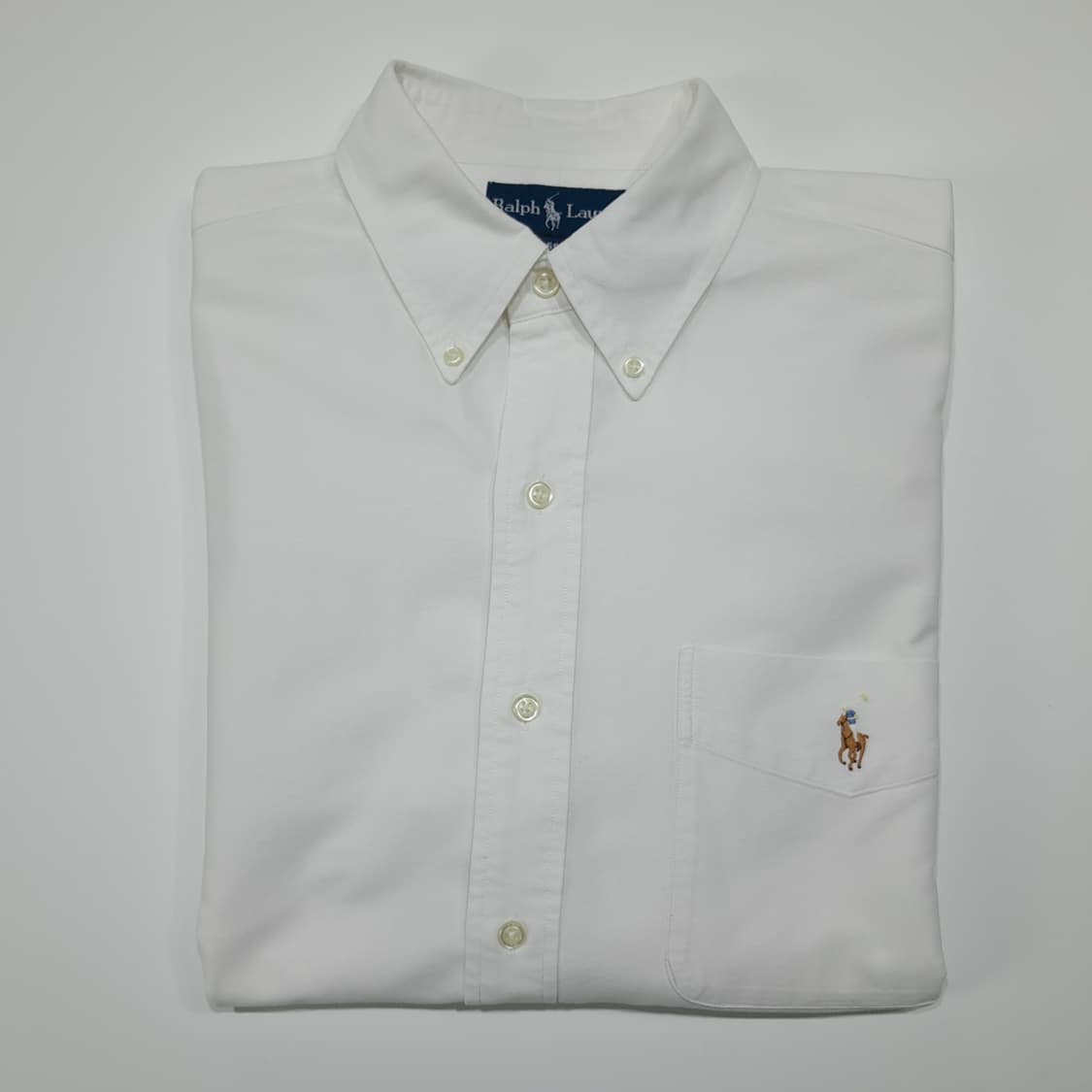 CL471 L 폴로 90s 코튼 멀티포니 화이트 셔츠 남방 상품이미지7