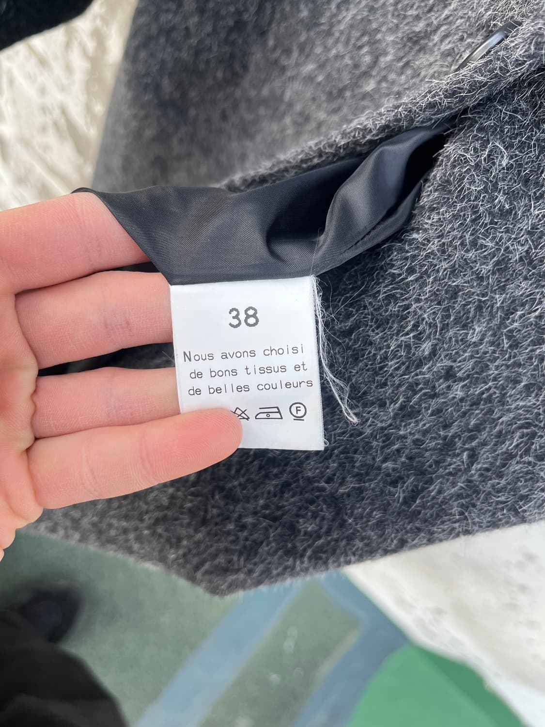 Vintage (maede in japan)  퍼 알파카 혼방 코트  상품이미지9