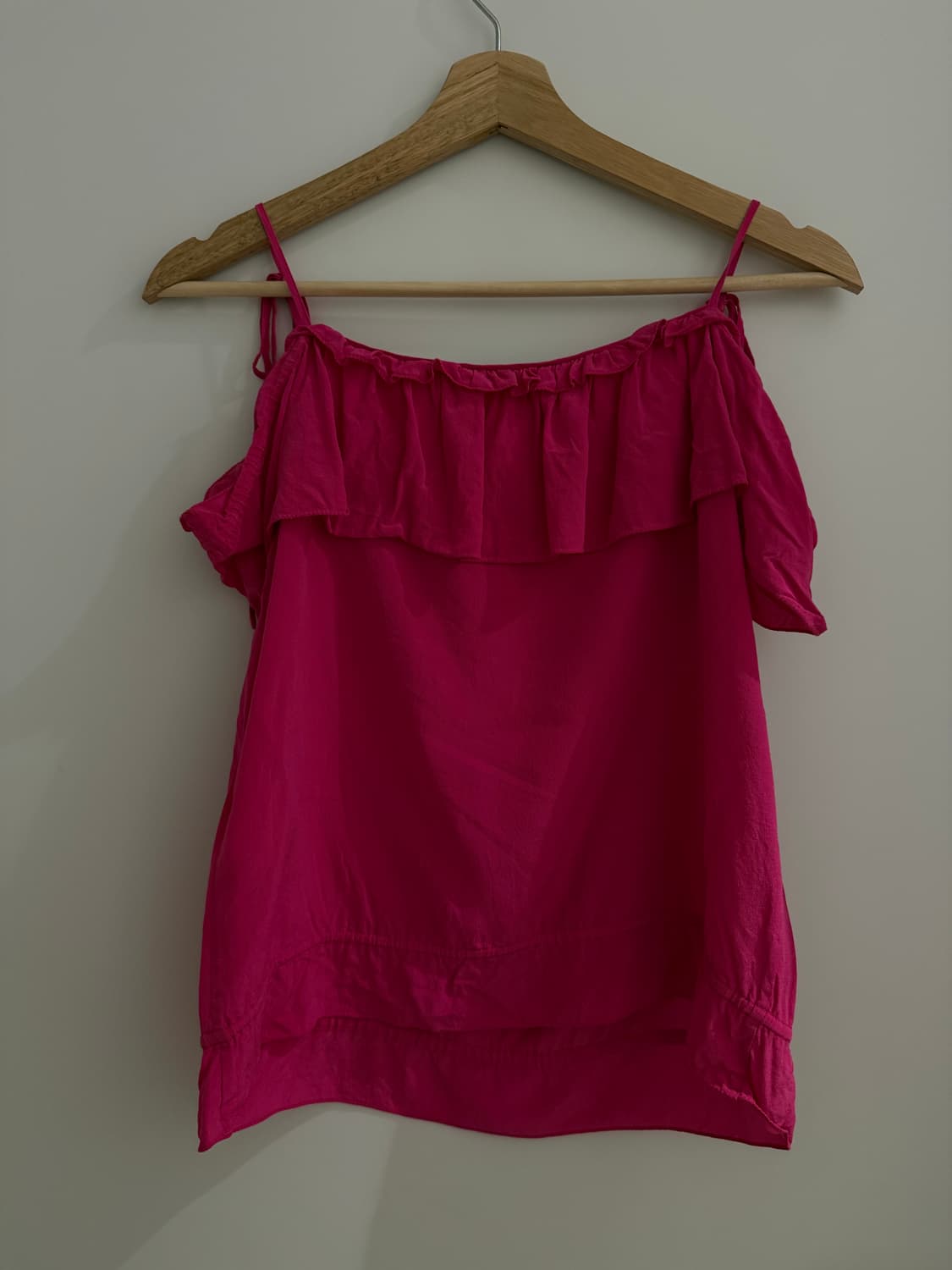 Y2K 핑크 러플 슬리브리스 상품이미지6