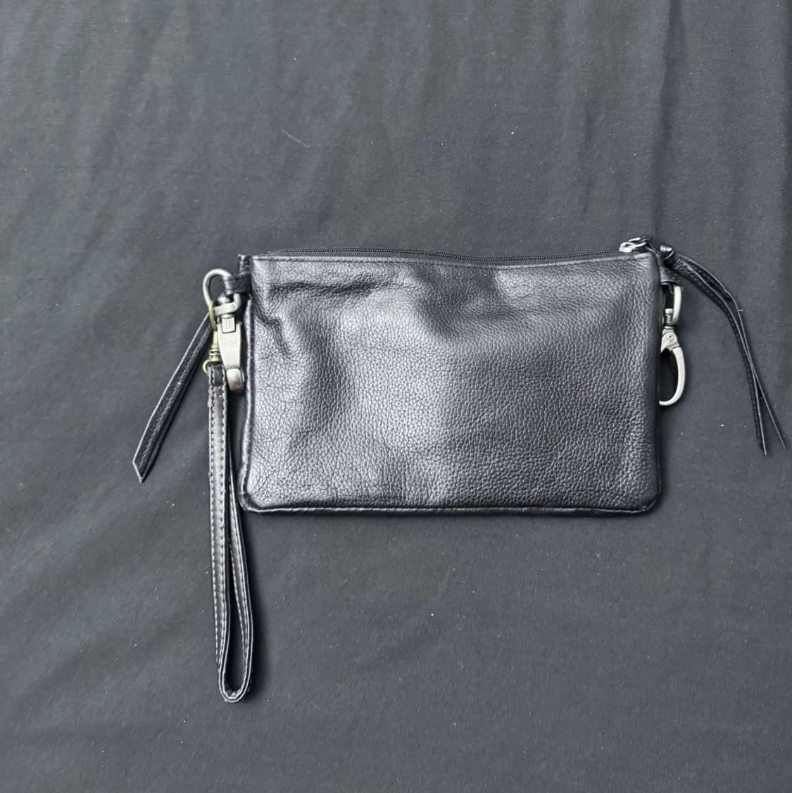 90s 할리 데이비슨 빈티지 레더 클러치 바이커 파우치 월렛 usa 상품이미지3