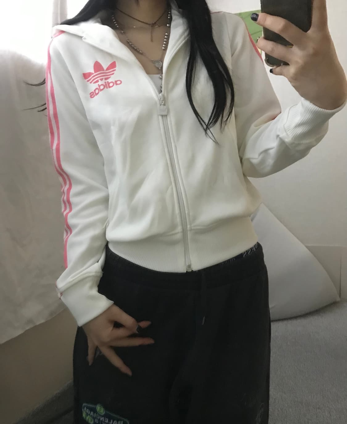 아디다스 00s 흰핑 후드 플락 져지 상품이미지1