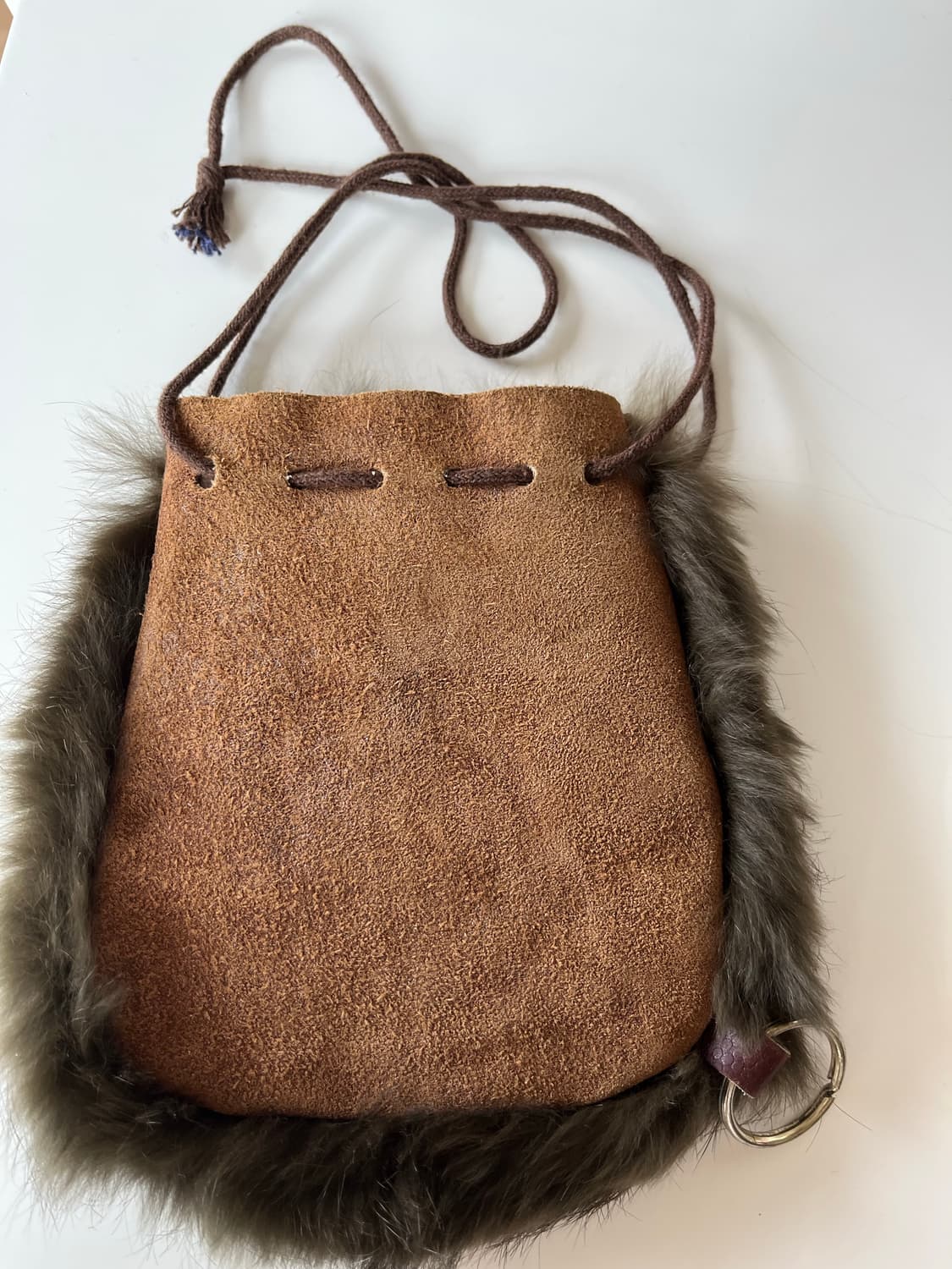 일본 퍼 파우치백 상품이미지2