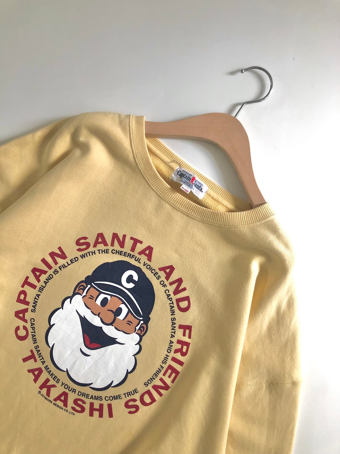 Captain Santa 캡틴산타 레몬 컬러 빅로고 맨투맨 상품이미지4