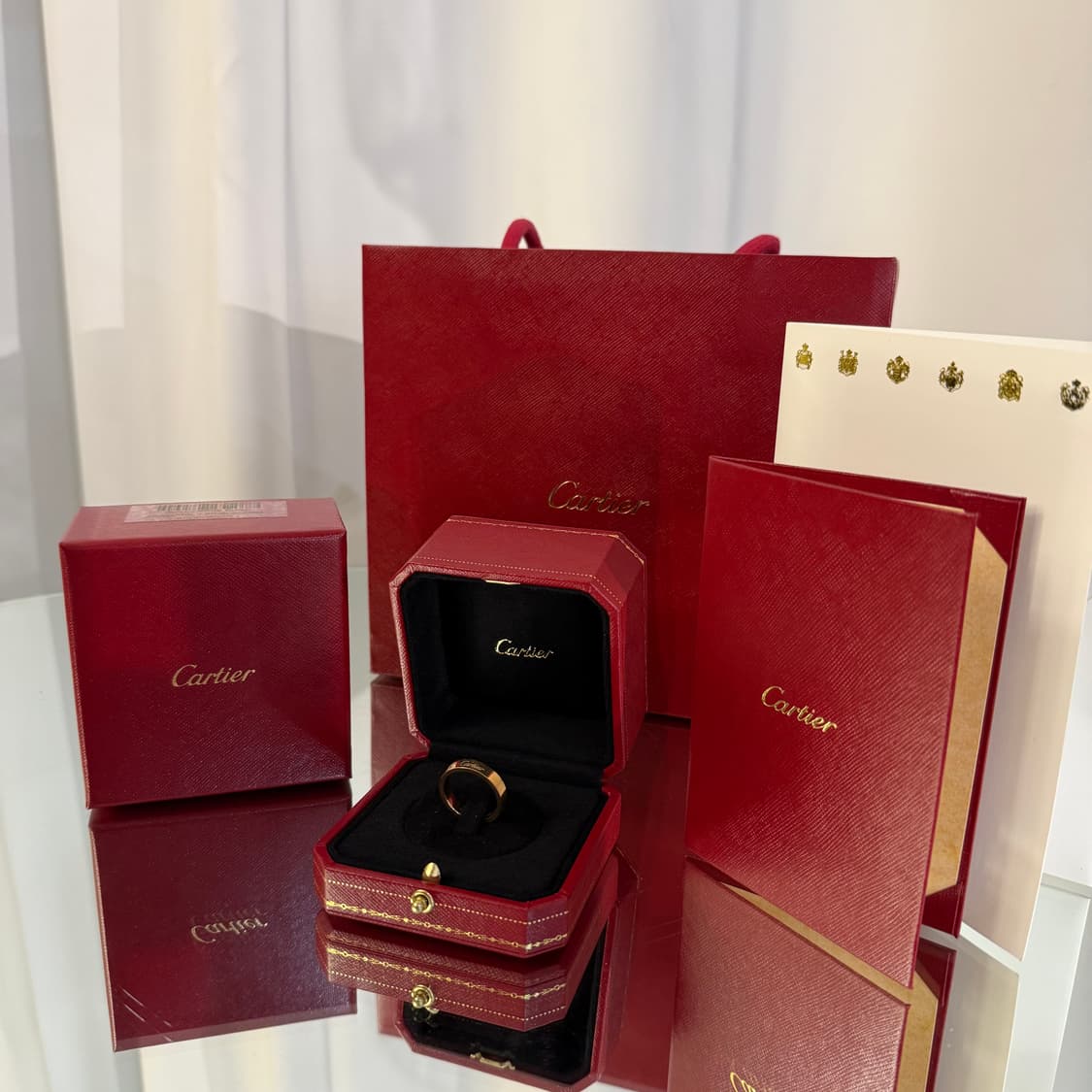 (53) 까르띠에 c드 1P 4mm 다이아 웨딩링 상품이미지5