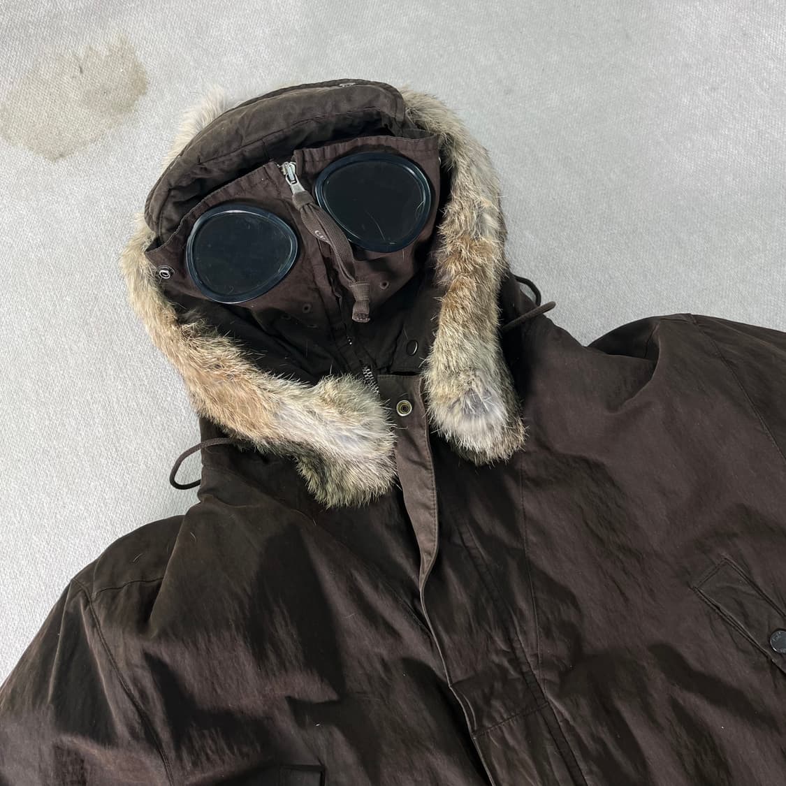 100 CP컴퍼니 왁스드 신슐레이트 고글 야상 파카 상품이미지2