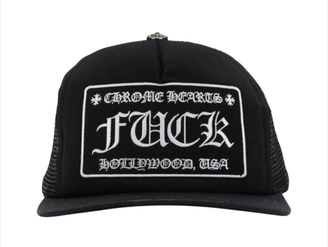 Chrome Hearts Hollywood FUCK Trucker hat 상품이미지1