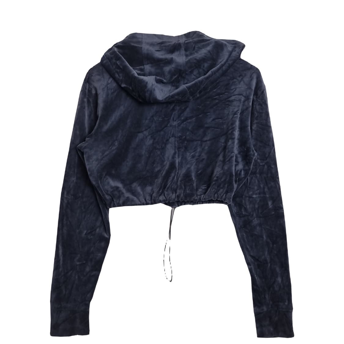 포에버21 네이비 크롭 후드 긴팔 티 상품이미지2