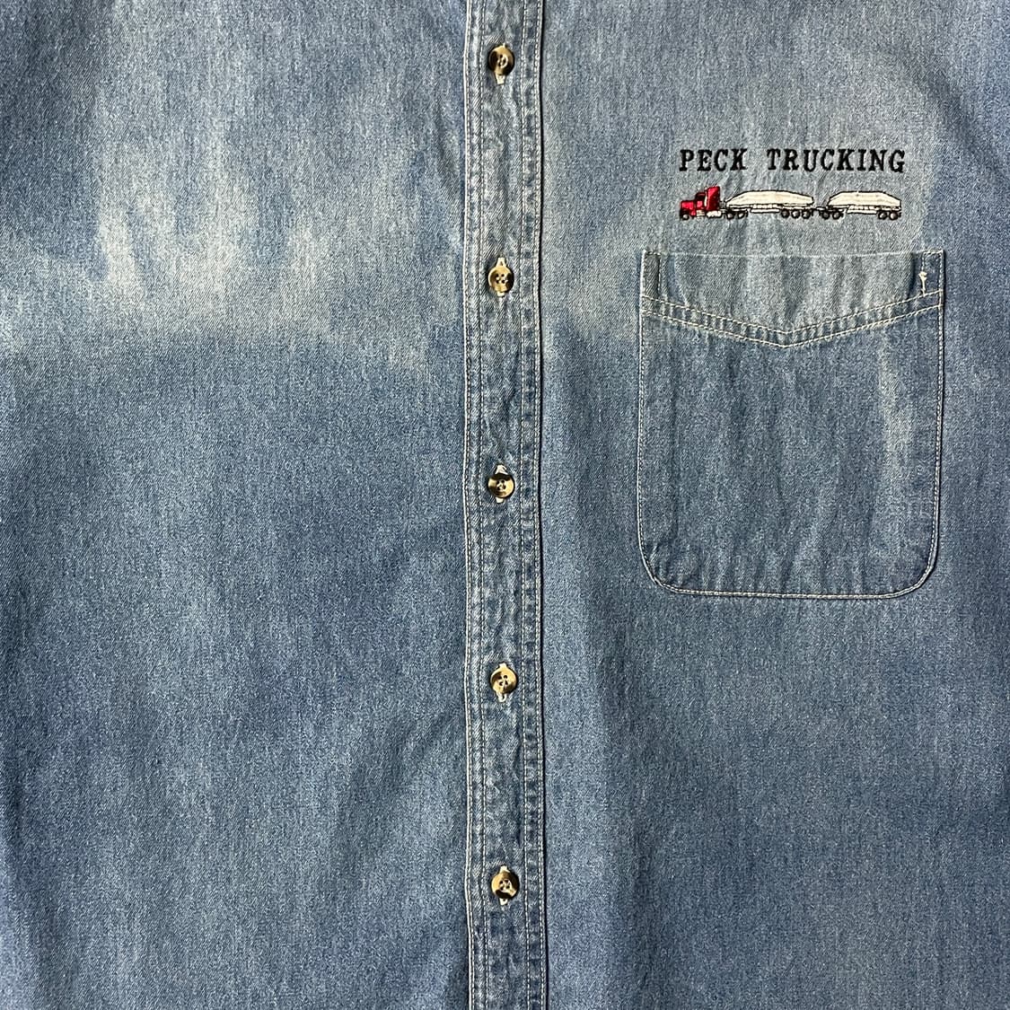 PORT AUTHORITY 빈티지 코튼 데님 셔츠 A00586 상품이미지3