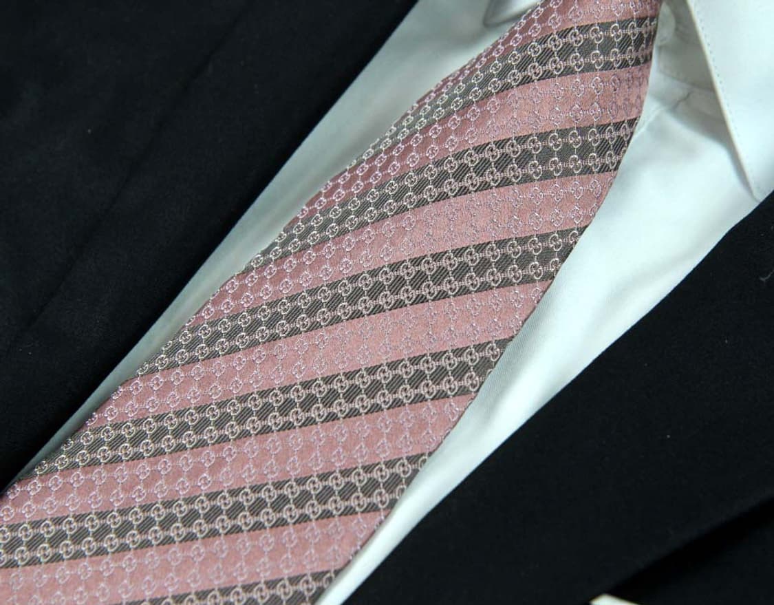  구찌 9.3cm A등급 GG로고 클래식 남자 명품 넥타이 상품이미지6