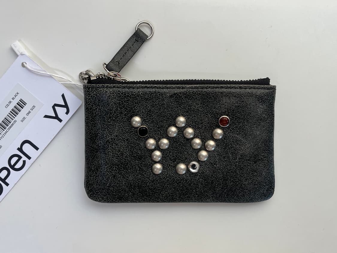 [당일배송] 오픈와이와이 카드지갑 YY STUD CHAIN WALlET 상품이미지1