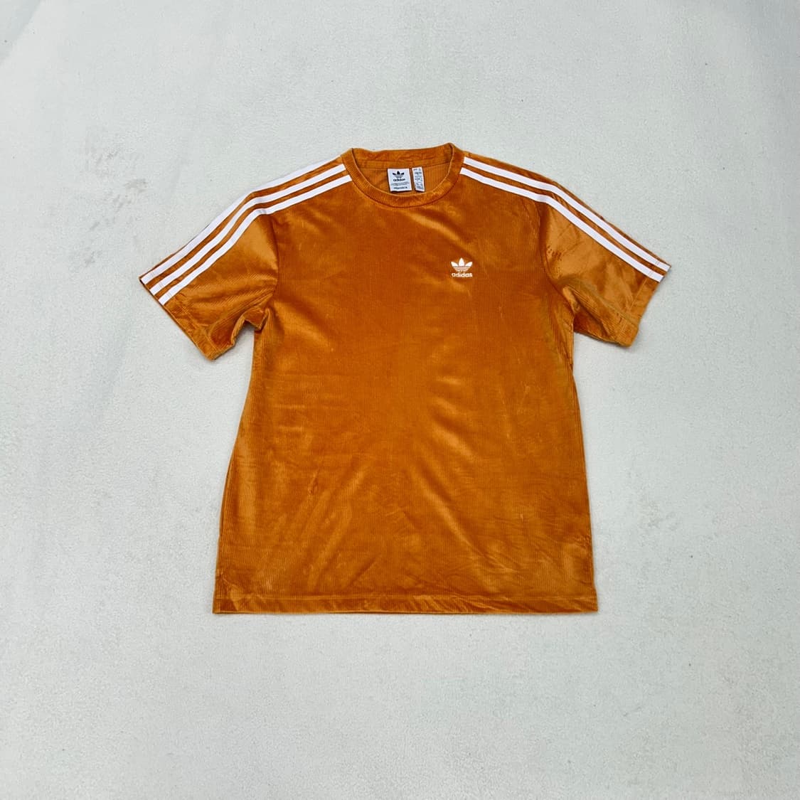 Adidas firebird orange velvet T-shirts 상품이미지4