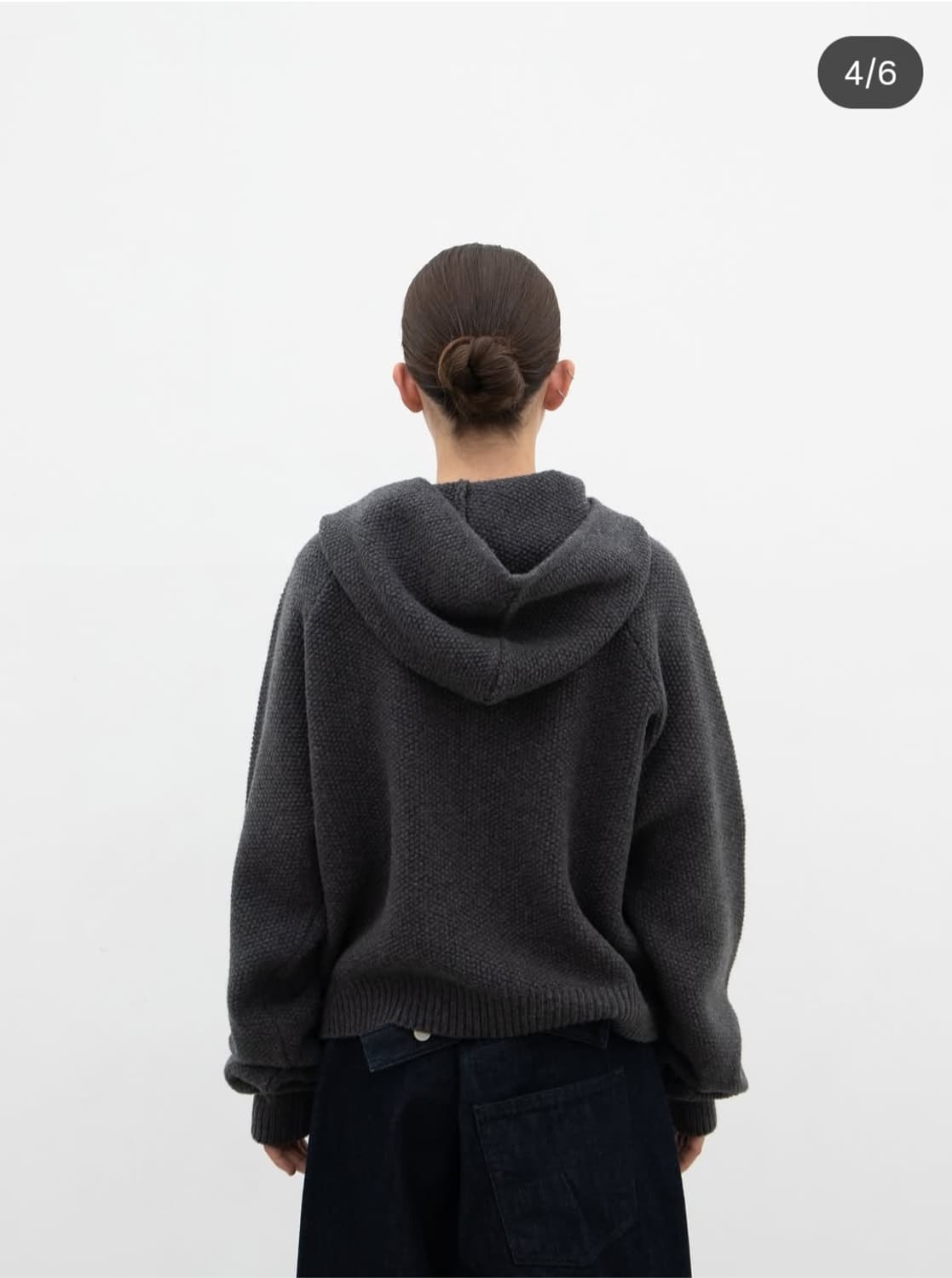 오브헤덴 opheden Kaneko 니트 후드집업 가디건 상품이미지2