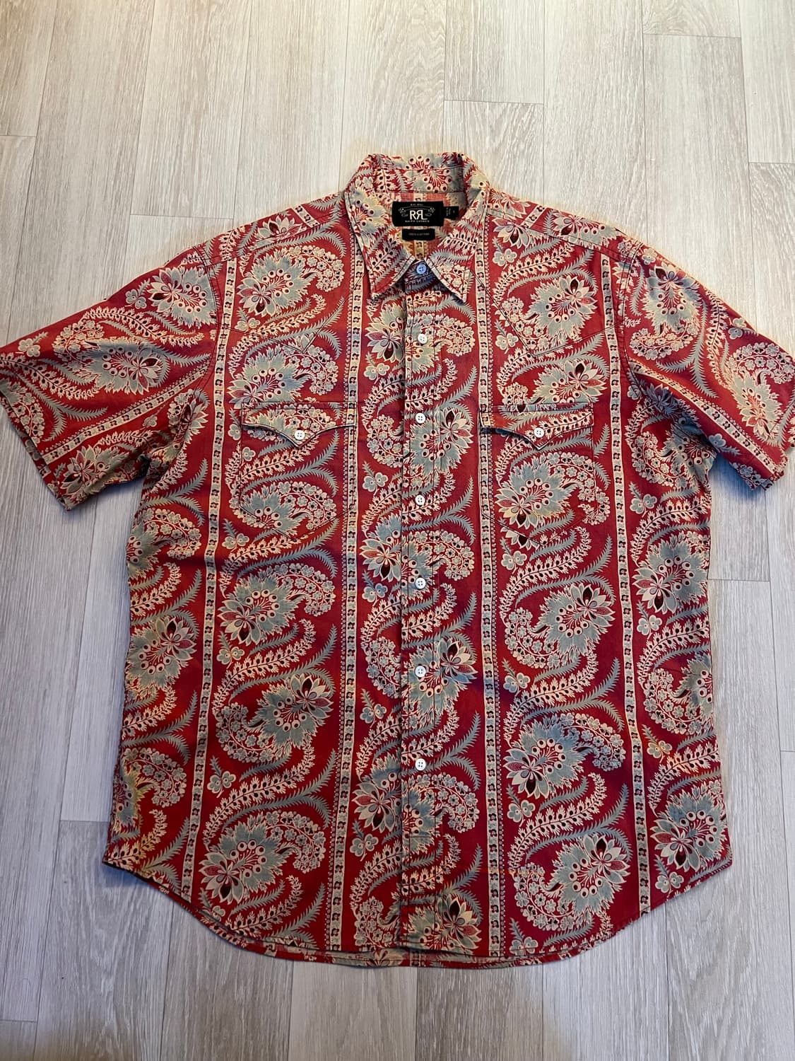 RRL paisley western 반팔셔츠  상품이미지1