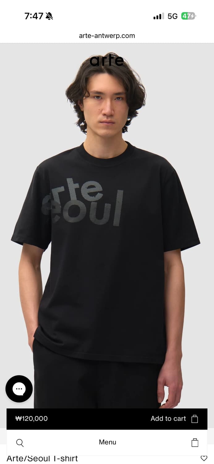 Arte Seoul T shirt 블랙 상품이미지1