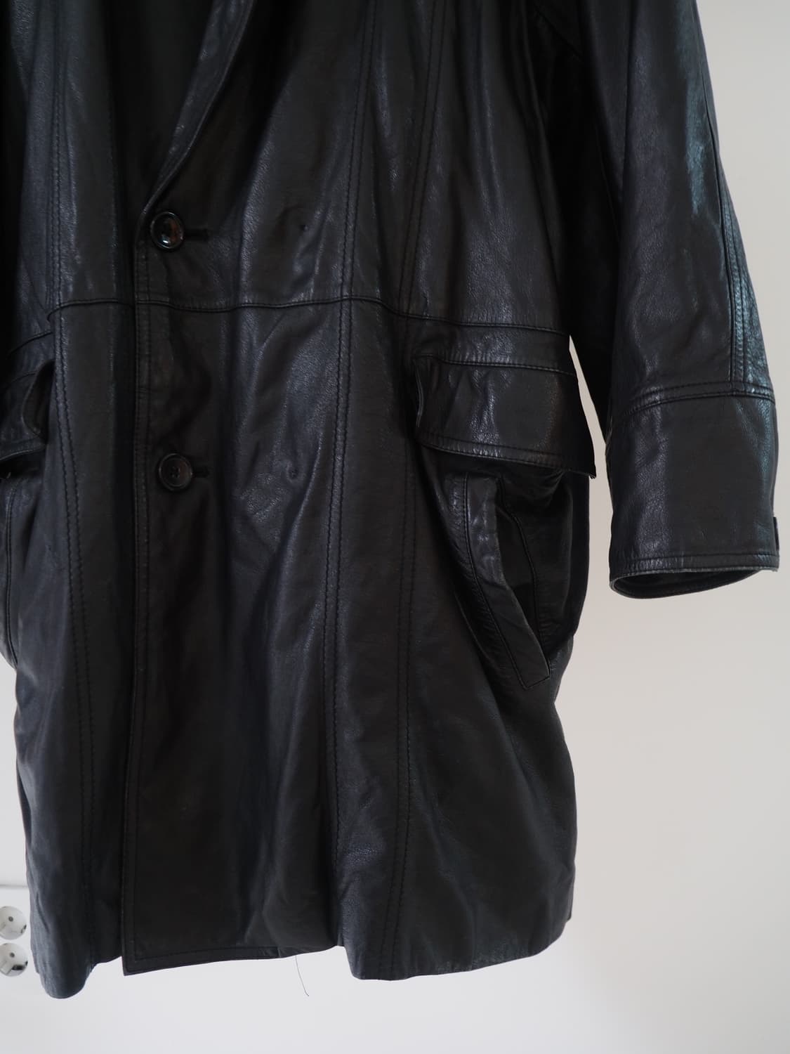 vintage leather coat  상품이미지4