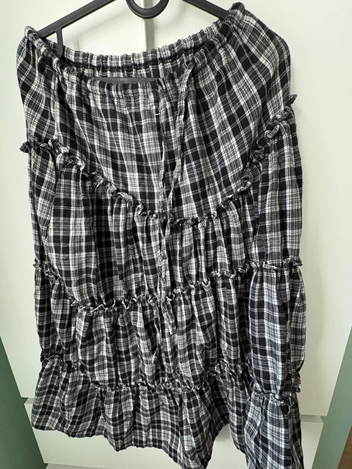 아워캐비넷 체크 스커트 상품이미지1