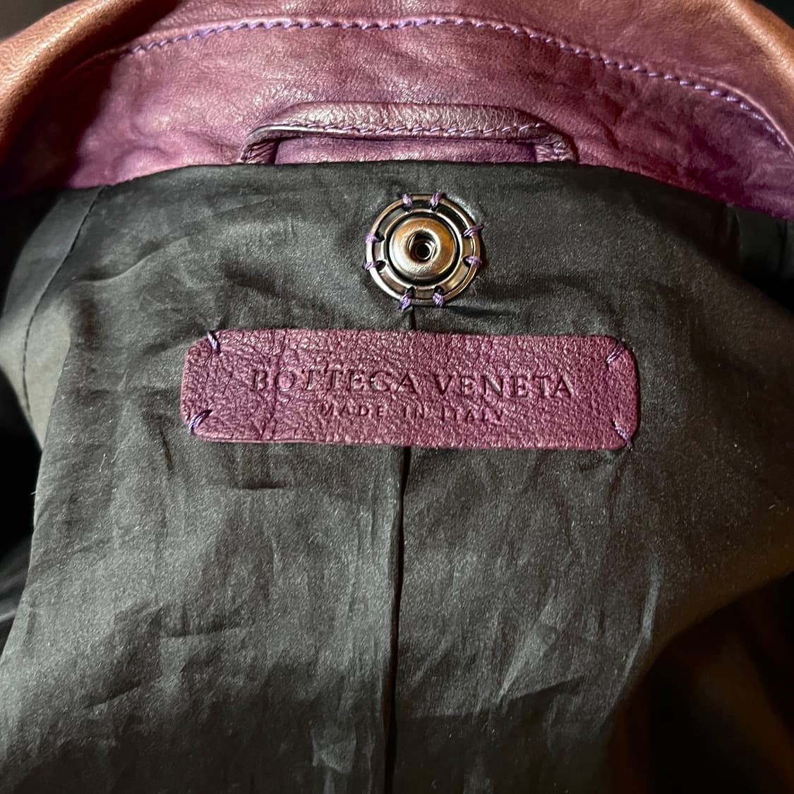 00s 보테가 베네타 레더 자켓 실크 라이닝 IT38 토마스 마이어 상품이미지3