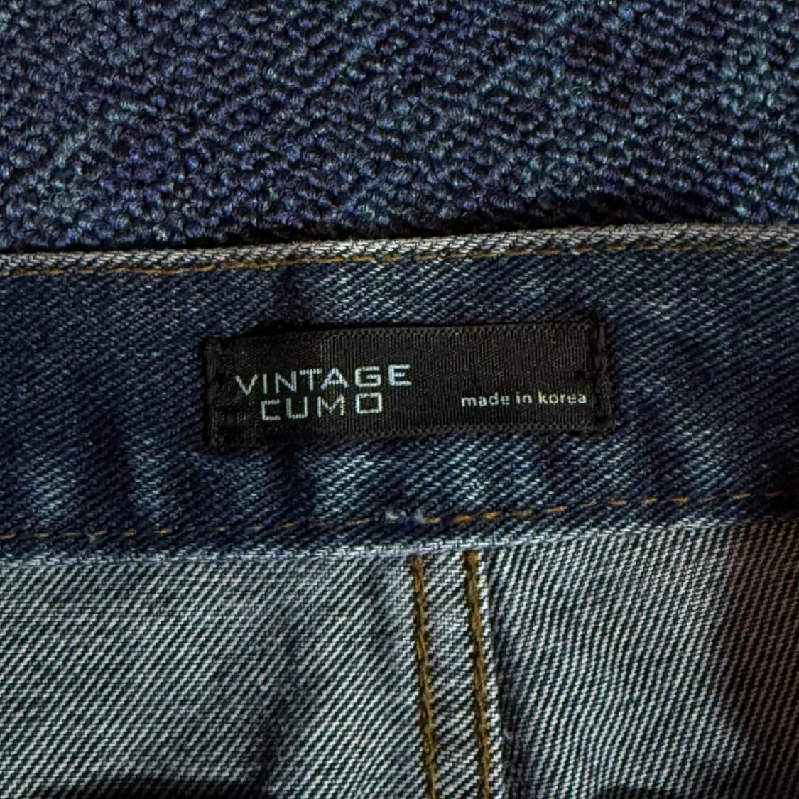 빈티지 앞트임 데님 스커트 상품이미지5