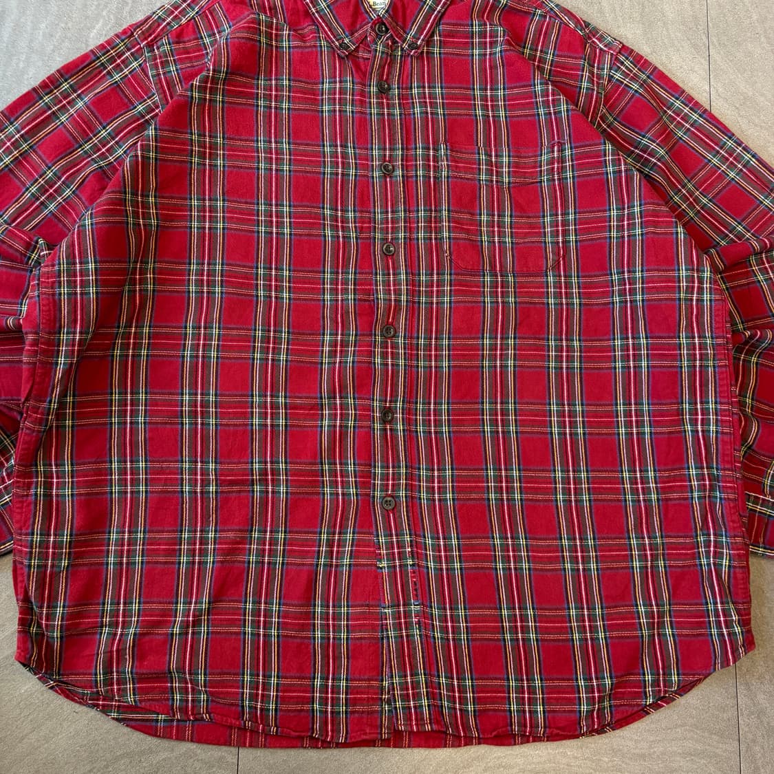 엘엘빈 플란넬 정품 L.L.bean 체크 셔츠 상품이미지4