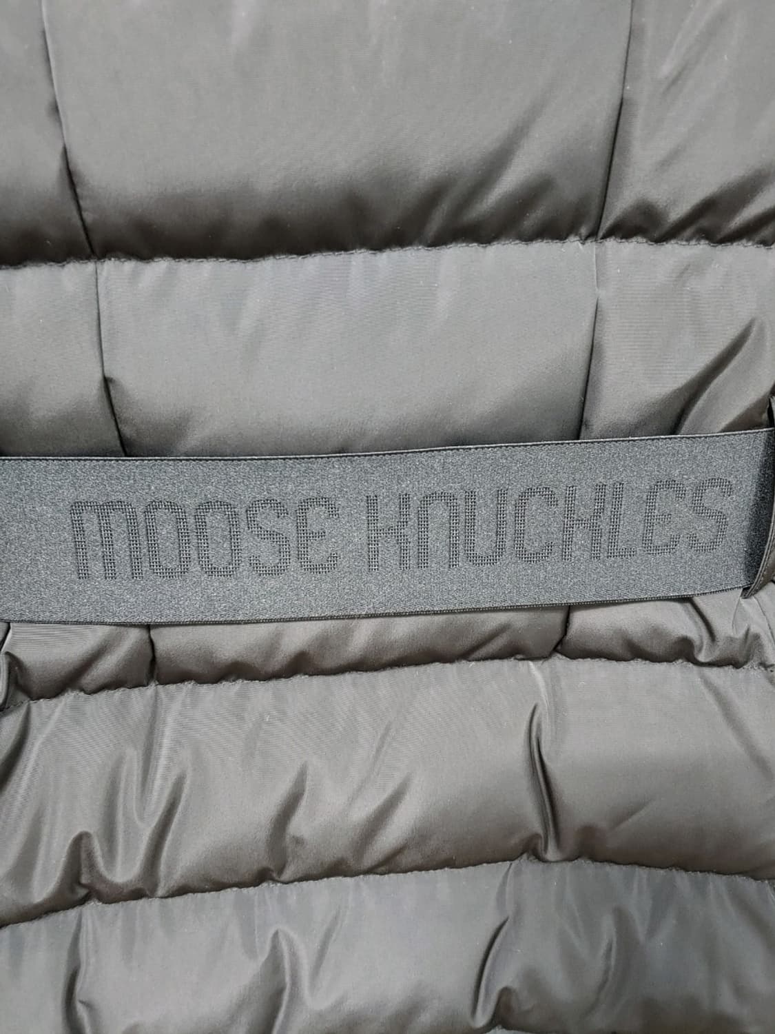 무스너클 롱 패딩 폭스퍼 후드 벨트 여성S 상품이미지8