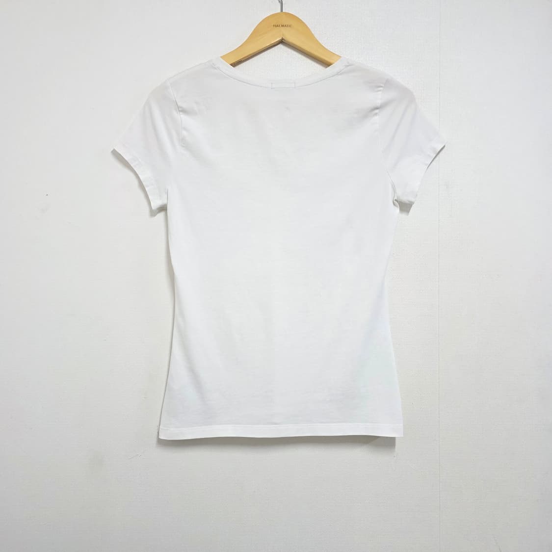 여성 L 캘빈클라인 진스 딱붙핏 브이넥 반팔티셔츠 상품이미지3