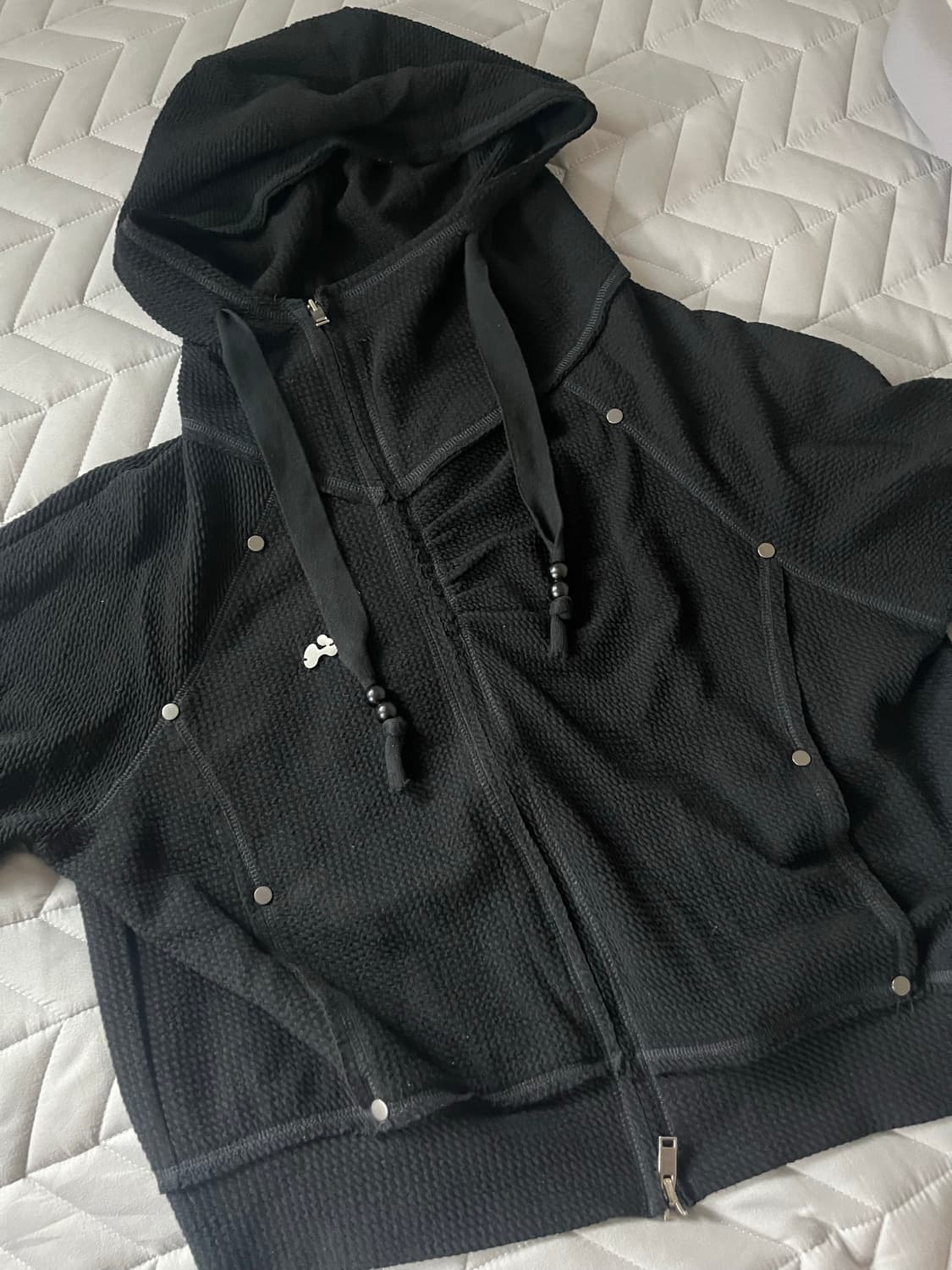 허그유어스킨 셔링 하이넥 후드집업  상품이미지6