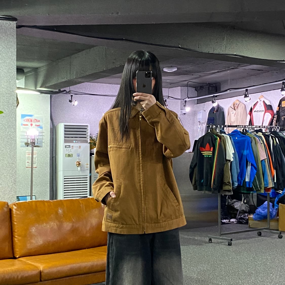 디키즈 브라운 패치 워크자켓 B4573 상품이미지1