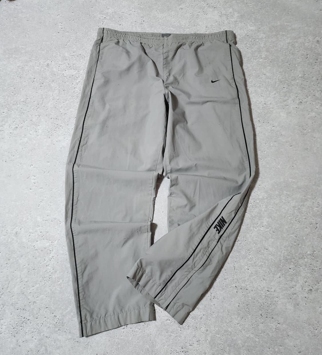 나이키 사이드라인 그레이 빅로고 트랙팬츠 바람막이 와이드 바지 상품이미지1