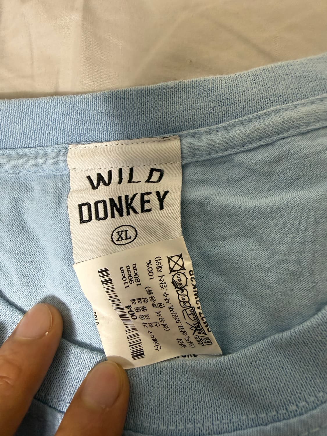 (XL) 와일드동키 WILD DONKEY 반팔 티셔츠 블루 상품이미지3