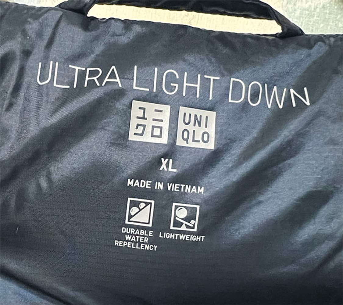 유니클로 남자 경량 패딩조끼 새상품 덕다운 XL 105 상품이미지3