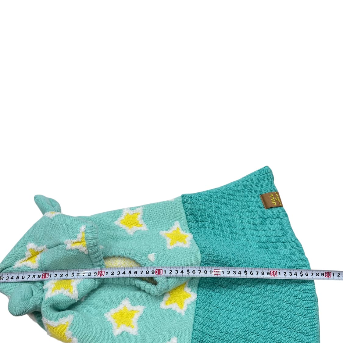 질바이질스튜어트 Y2K 별 스타 패턴 니트 바라클라바 모자 상품이미지6