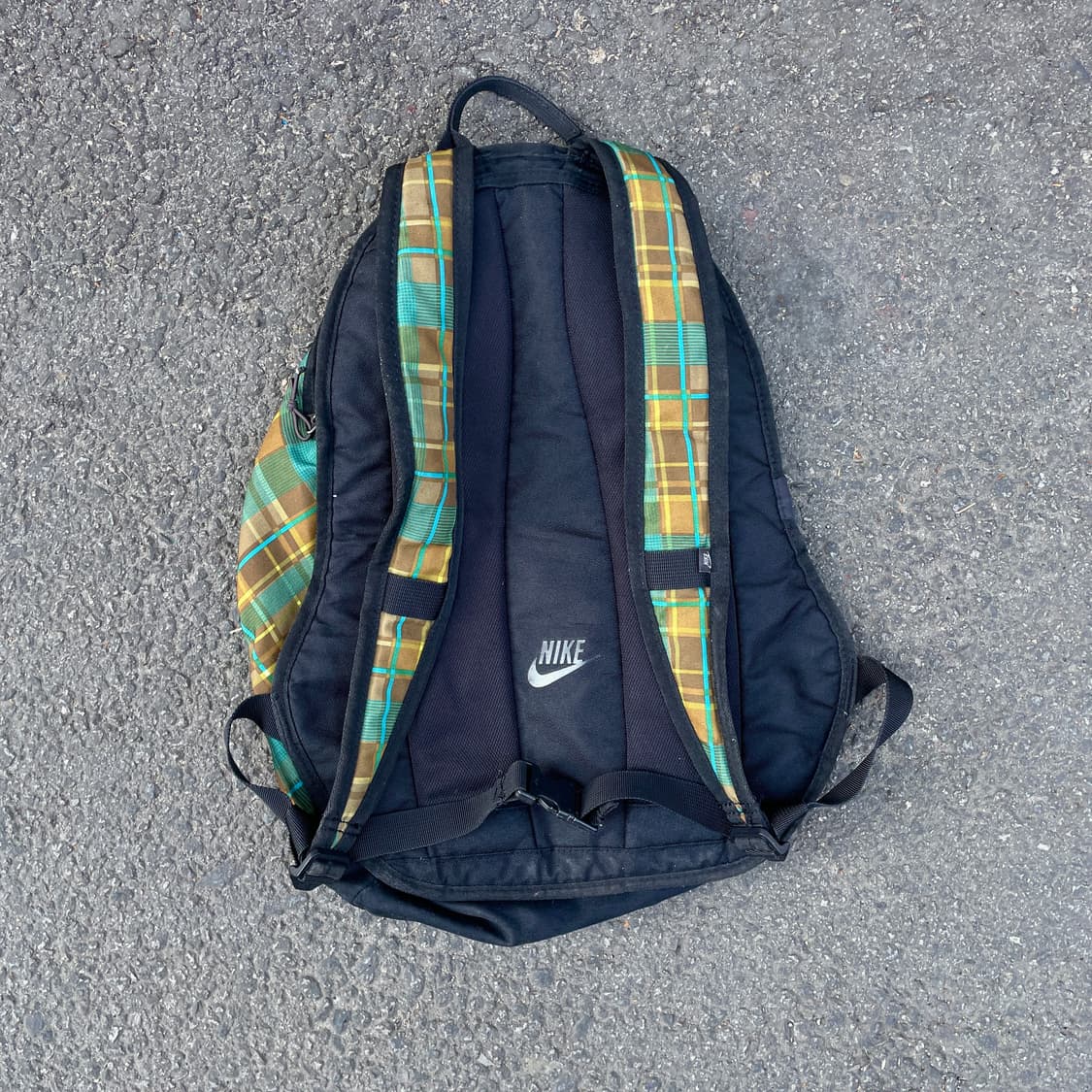 나이키 단종 모델 헤이워드 초판 타탄 체크 올드스쿨 백팩 가방 상품이미지4