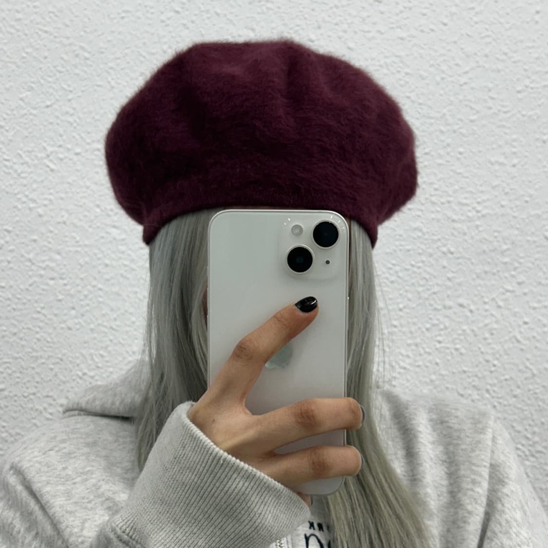 캉골 레드와인 빵모자 상품이미지1